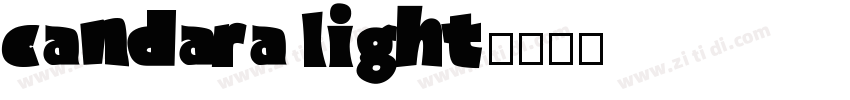 candara light字体转换
